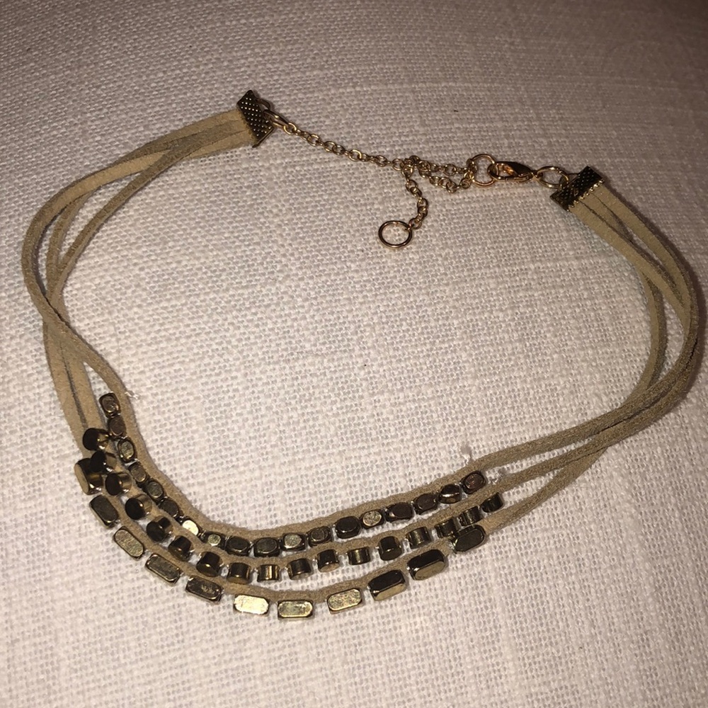 Francesca’s gold beaded choker